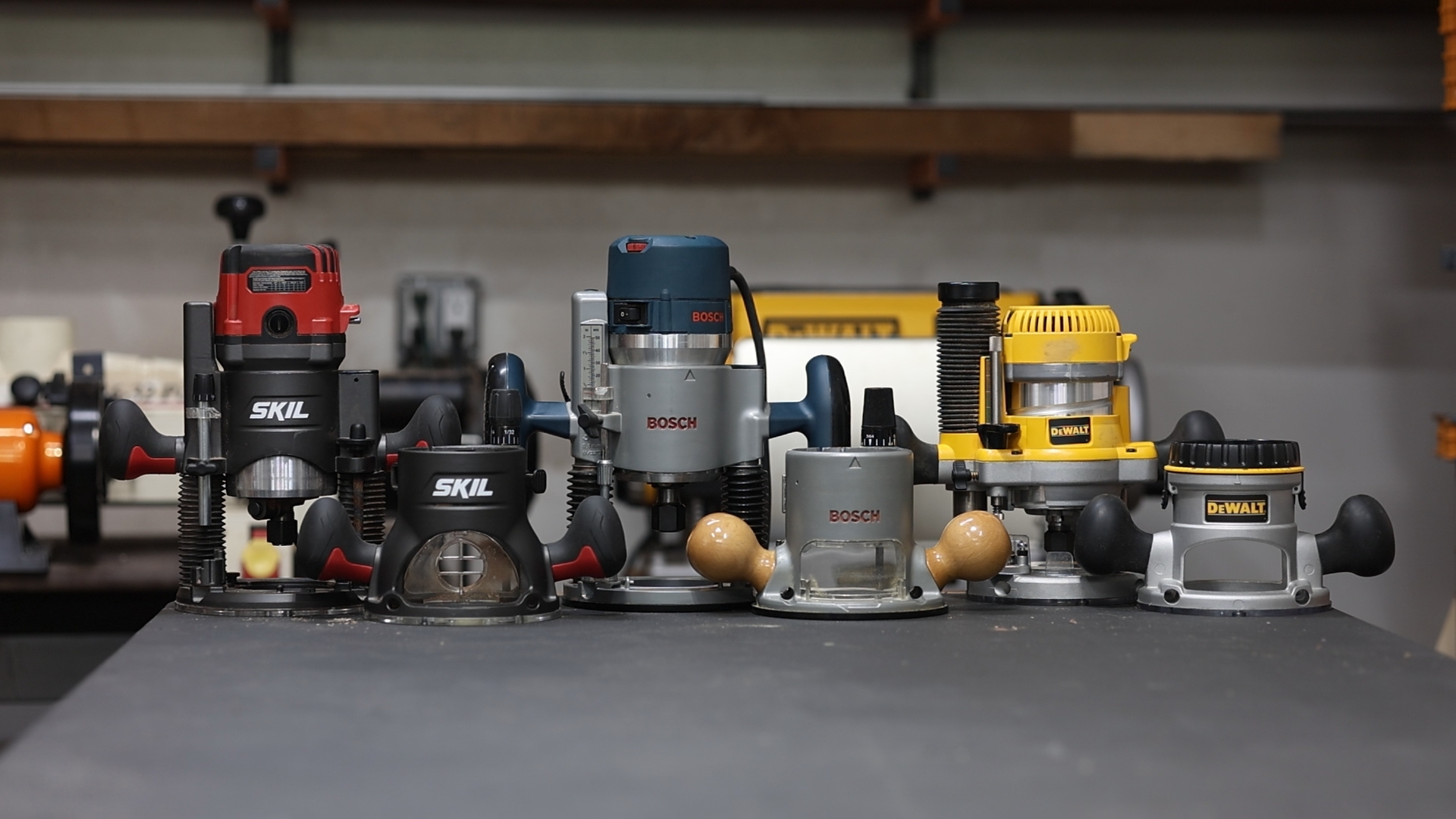 SKIL vs Bosch vs DeWalt Router Kit Comparison
